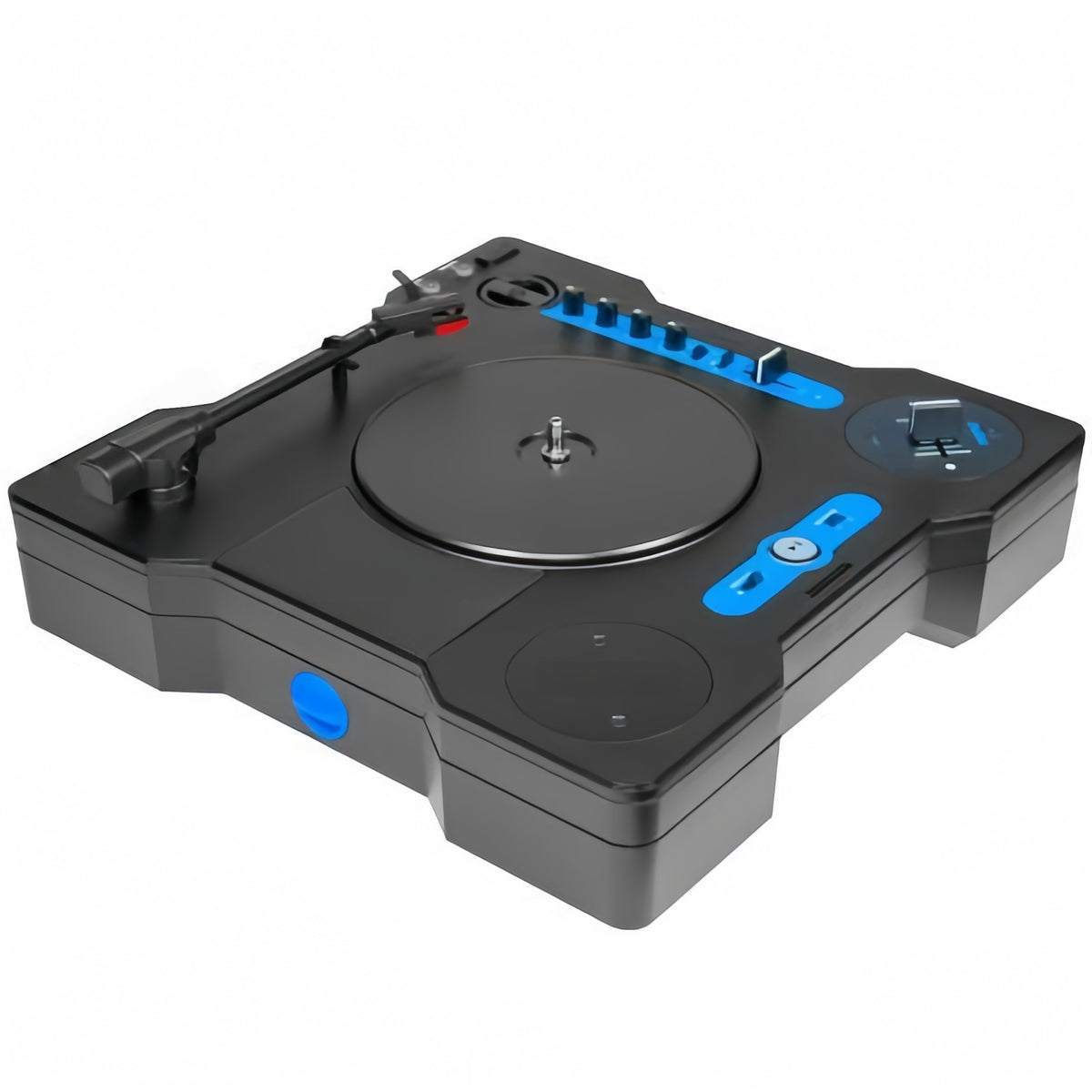 Portable Scratch Turntable – Battery‑Powered DJ System with Crossfader & Bluetooth 🎧🔥🎶