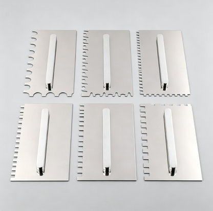 The Ultimate Notched Trowel Set – 6 Interchangeable Blades for Flawless Tile Installation