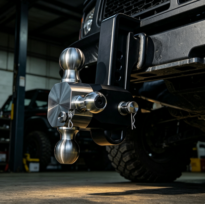 Heavy-Duty Adjustable Drop Hitch with Multi-Height Towing Capacity for Trucks