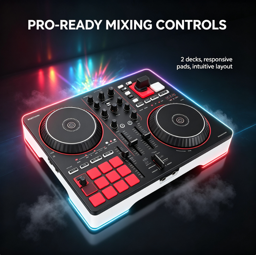 Real-time stems DJ control