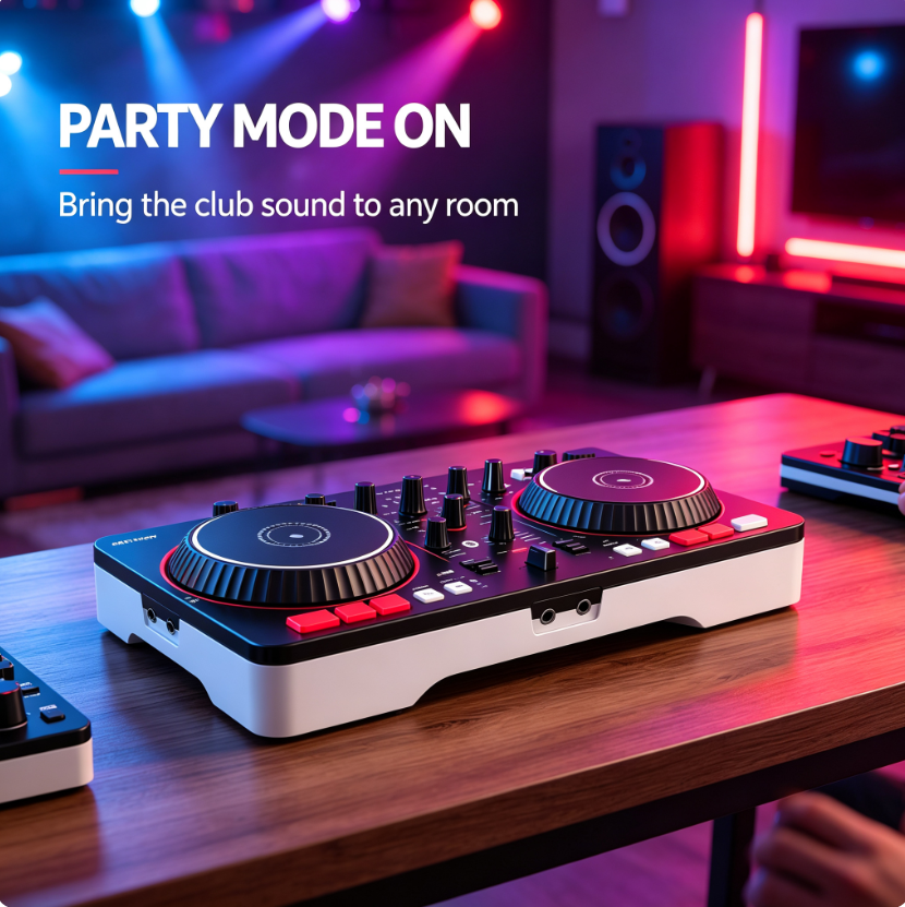 DJ controller at home
